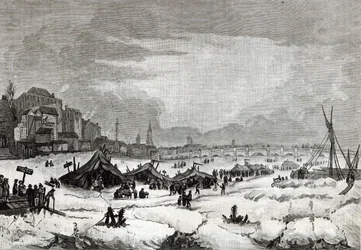 Foire tenue sur la Tamise entre le 31 janvier et le 5 février 1814